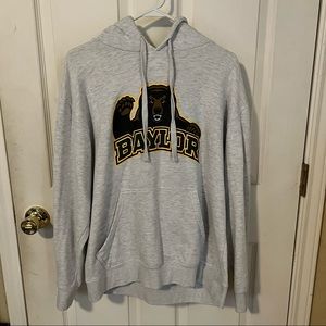 Unisex Baylor light heather gray hoodie.